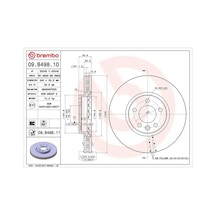 Vw Passat B7 Fren Diski On 2011-2014 Brembo 09b49810 2adettir