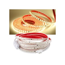 Şerit Led Gün Işığı 220v Yüksek Parlaklık 120 Led/m Tak Çalıştır Fişli Anahtarlı Silikonlu İç/dış M 20 Metre