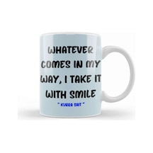 Smile Emoji Quotes Funny Happy Face Love Sarcastic Gift Kupa Bardak Porselen No14014 Karışık