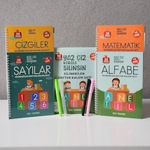 Yeni Müfredata Uygun Öğrenciler Için Türkçe Sihirli Yazı Defter Seti Ile Yazma Öğreniyorum