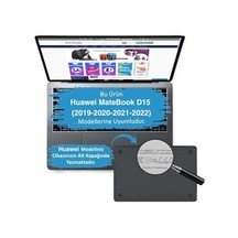 Matebook D15 2019-2022 Kılıf Uyumlu Kristal Parlak Şeffaf Sert Hard Case İnce Hafif Çizilme Koruma 15.6 İnç Şeffaf