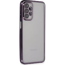 Newface Samsung Galaxy A23 4g Kılıf Razer Lensli Silikon - Mor