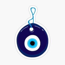 Nazar Boncuğu Model9 Sticker Oto Yapıştırma Etiket 15Cm