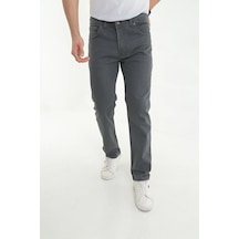 Digital Jeans Normal Kesim Fermuarlı Geniş Paça Yüksek Bel Antrasit Açık Gri