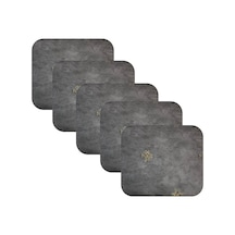 Knsz oturma minderi 5 li zengin&mağrur&uslu gri işlemeli kumaş tel bar sandalyesi için