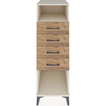 Kronos Dolap Tek Raflı 4 Çekmeceli 44x59x134 Aytaşı-çam Aytası