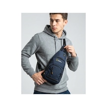 Mega Bag The Northwest M-1007 Unisex Spor Ve Günlük Kullanıma Uygun Göğüs Çapraz Çanta Sırt Çanta Lacivert