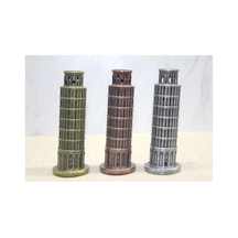 1 Adet Metal Pisa Kulesi Dekoratif Minyatür Heykel, Model, Masaüstü Süs, Hatıra Souvenir, Pisa Tower Mini