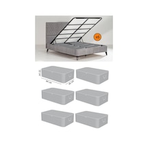6 Adet -çekyat Baza Tipi Hurc - Baza Altı Büyük Boy Saklama Hurcu 65 X 45 X 22 Cm Ekicihome0005-6 Po Diğer