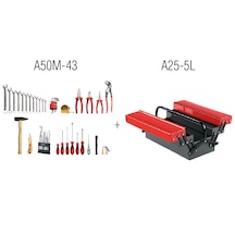 43 Pc.Mekanikçi Alet Seti/A25-5L İçinde