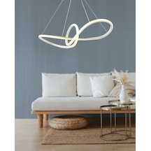 Tt002-By Tt Aydınlatma Papyon Modeli Mat Beyaz Led Avize
