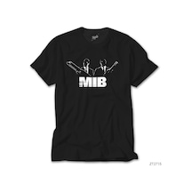 Men İn Black Logo Siyah Tişört Siyah