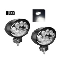 2 Adet 8 Power Ledli Oval 9-60 Volt 24w Ip67 Çalışma Lambası