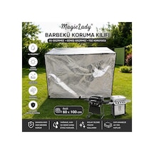 Metalize Mangal Barbekü Koruma Kılıfı 100x60x60 Cm Su Geçirmez Toz Ve Kir Koruyucu Örtü Diğer