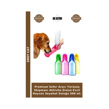 Premium Sefer Aracı Yürüyüş Ekipmanı Aktivite Ürünü Evcil Hayvan Seyahat Suluğu 500 Ml.