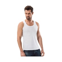 Kalın Askılı Klasik Erkek Atlet Beyaz - 1151A