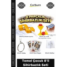 Defter Eğlence Hobi Geliştiren Temel Çocuk 8 Li Sihirbazlık Seti Kibrit Defter Sihirbazlık Seti