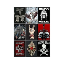 Heavy Metal Çoklu Sticker Seti