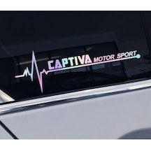 Chevrolet Captiva Yan Cam Sticker Oto Kapı 20 Cm X 7 Cm Renkli