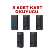 Sr-206 Em-w Ip68 Su Geçirmez Kartlı Ve Şifreli Geçiş Sistemi Proximity Rfıd Kart Okuyucu 125 Khz 5 Adet