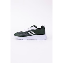 Dijital Baskılı Unisex Yeşil Sneaker - Beyaz Desenli Günlük Ayakkabı Yeşil-beyaz