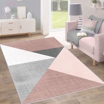 Rovigo Home Dijital Baskı Yıkanabilir Kaymaz Taban Salon Halısı RVG0201-SD554 Çok Renkli