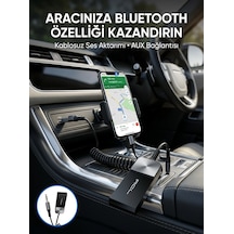 Kablosuz Müzik Aktarımı Sağlayan Usb Aux Adaptörü