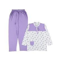 Elise Mood Tasarım Model Yazlık Uzun Kol Kadın Pijama Takımı M/xx Lla