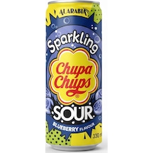 Chupa Chups Sparkling Sour Blueberry Flavour - Ekşi Yaban Mersini Aromalı Gazlı İçecek 330 Ml