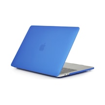 Arabulalaca Apple Uyumlu MacBook Pro 15.4" A1707 Mat Doku Kılıf Touchbar Mavi