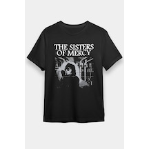 Startmore Adrift Ko Buta Sisters Of Mercy Baskılı Unisex Siyah Tişört - Tshirt T58311 Siyah