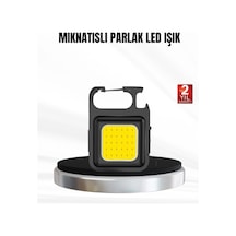 Şarjlı Cob Led Anahtarlık Fener 4 Modlu, Manyetik Ve Katlanabilir Standlı Renkli
