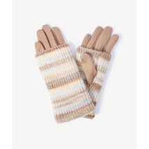 Yargıcı Triko Bilekli Kumaş Eldiven 26kked2035x 209 Koyu Bej