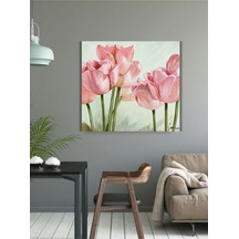 Yağlı Boya Tablo %100 El Yapımı 65cmx65cm Çiçek Soyut