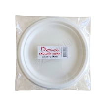 4 Adet Deva Ekolojik Tabak 22 Cm 25'li Çok Renkli