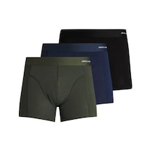 Jack & Jones Jack&jones 12198852 Jacbasıc Bamboo Trunks 3 Pack Forest Erkek Boxer Yeşil