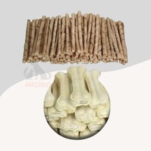 Köpekler İçin 50li Naturel Burgu + 5li 7cm Beyaz Press Kemik