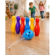Çocuk Bowling Seti Renkli Top Ve 6 Kuka İçeren Eğitici Oyun Belirtilmemiş