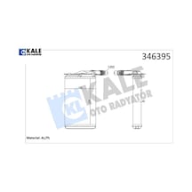 346395 Kalorifer Radyatörü Kng-kng Express 1.4-1.6 16v-1.5 Dcı-1.9dtı-1.9dcı 234 158 Kale Radyatör 7701205538
