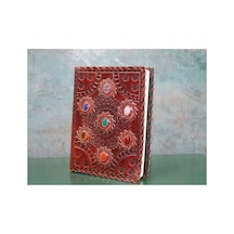 Taşlı Deri Defter Arbltgs8eq6tav81o61 Çok Renkli