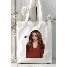 Art Hediye Katherine Heigl Baskılı Bez Çanta Kişiye Özel Model 1 Çok Renkli