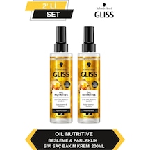 Oil Nutritive Sıvı Saç Kremi 200ml X 2'li Set