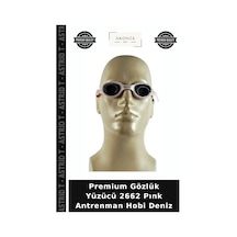Premium Gözlük Yüzücü 2662 Pınk Antrenman Hobi Deniz Pembe