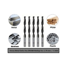 Venoa Metal Delici Hss Dın388 Matkap Ucu 1.70 Mm Paket 5 Li