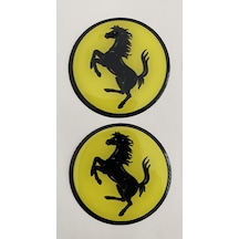 Motosiklet Damla Etiket Sticker Ferrari 5x5cm