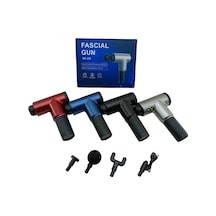 Masaj Tabancası Aleti 4pcs Başlık 6 Kademe Hız Seviyesi Usb Şarjlı 4533 Çok Renkli
