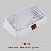 Araç İçi Tavan Lambası Anahtarlı Tas 010 Ledli 12 Volt
