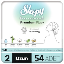 Sleepy Bio Natural Premium Plus Hijyenik Ped Süper Avantaj Paketi Uzun 54 Adet