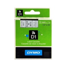 Dymo Şerit D1 12mmx7mt Beyaz/siyah 720530 45013