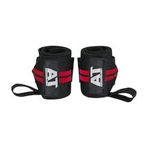 Siyah-kırmızı Renkli Wrist Wraps, 2'li Paket